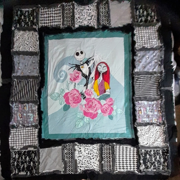Nightmare Before Christmas Rag Quilt